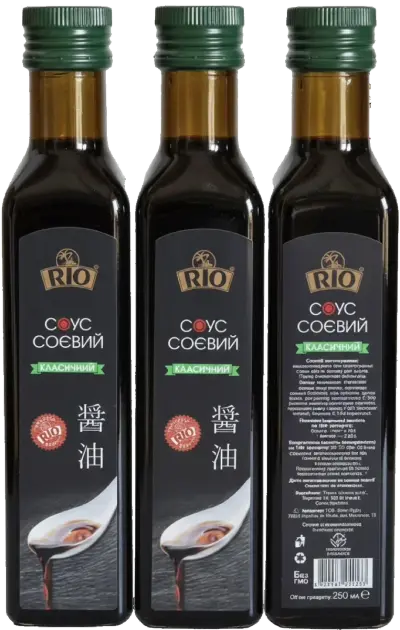 Соєвий соус класичний 250г РІО, скло 12 шт